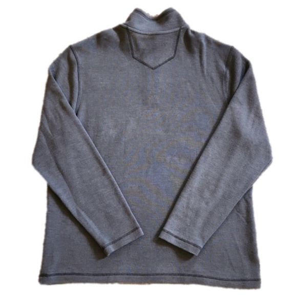 EDDIE Bauer Gray Quarter-Zip Pullover Shirt Jacket - Picture 3 of 10